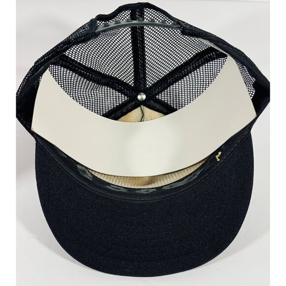 911 MSQ Logistics Group Black Trucker Hat With Eagle Logo & Mesh Back Adjustable - Picture 11 of 13